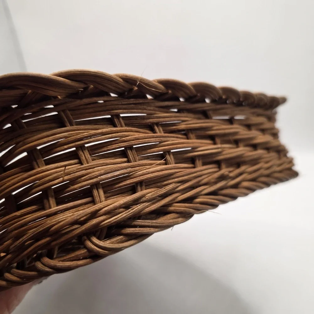 Wicker Coffee Table‎ Basket 15x11 Rectangular Woven Rattan Ottoman Basket Decor